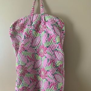 Vera Bradley Pink & Green Paisley (Retired Pattern) Hanging Garment Bag